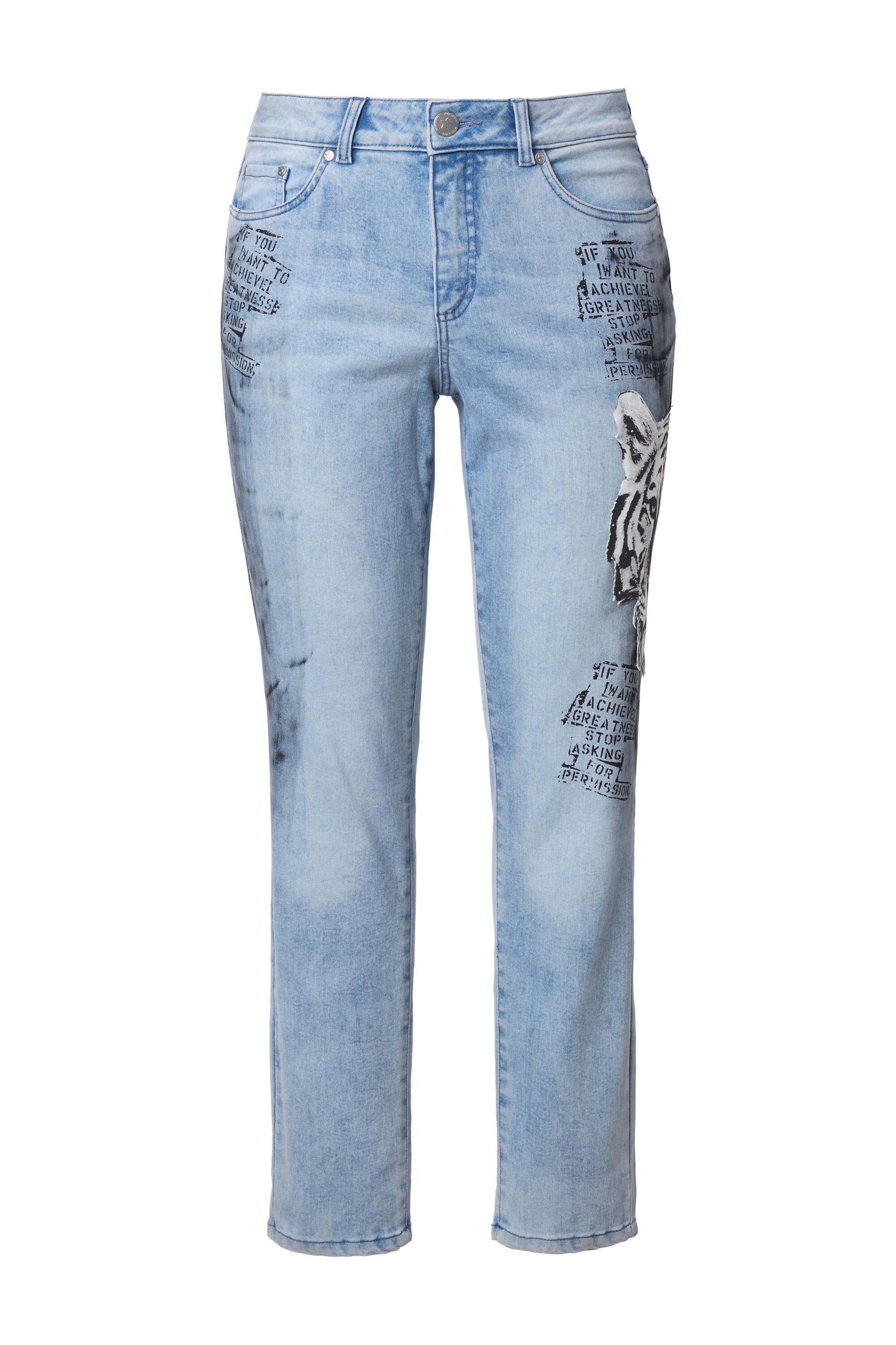 Angel of Style Regular Jeans in Blue: front