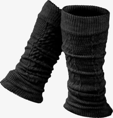 normani Leg Warmers in Black: front