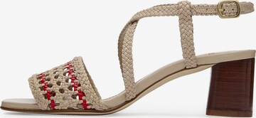 LOTTUSSE Sandals in White: front