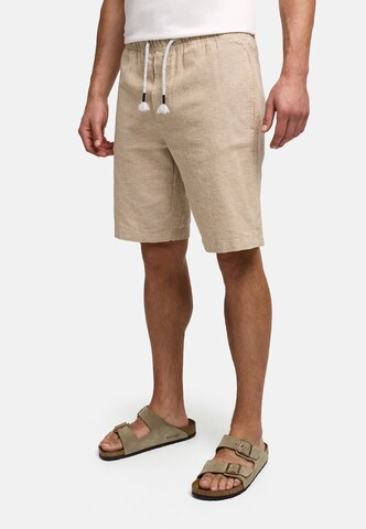 INDICODE JEANS Regular Chino Pants 'Lino' in Beige