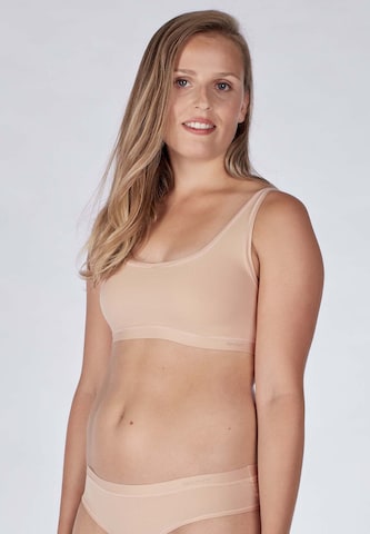 Skiny Bralette Bra in Beige