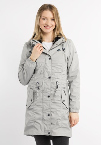 Schmuddelwedda Raincoat in Grey: front