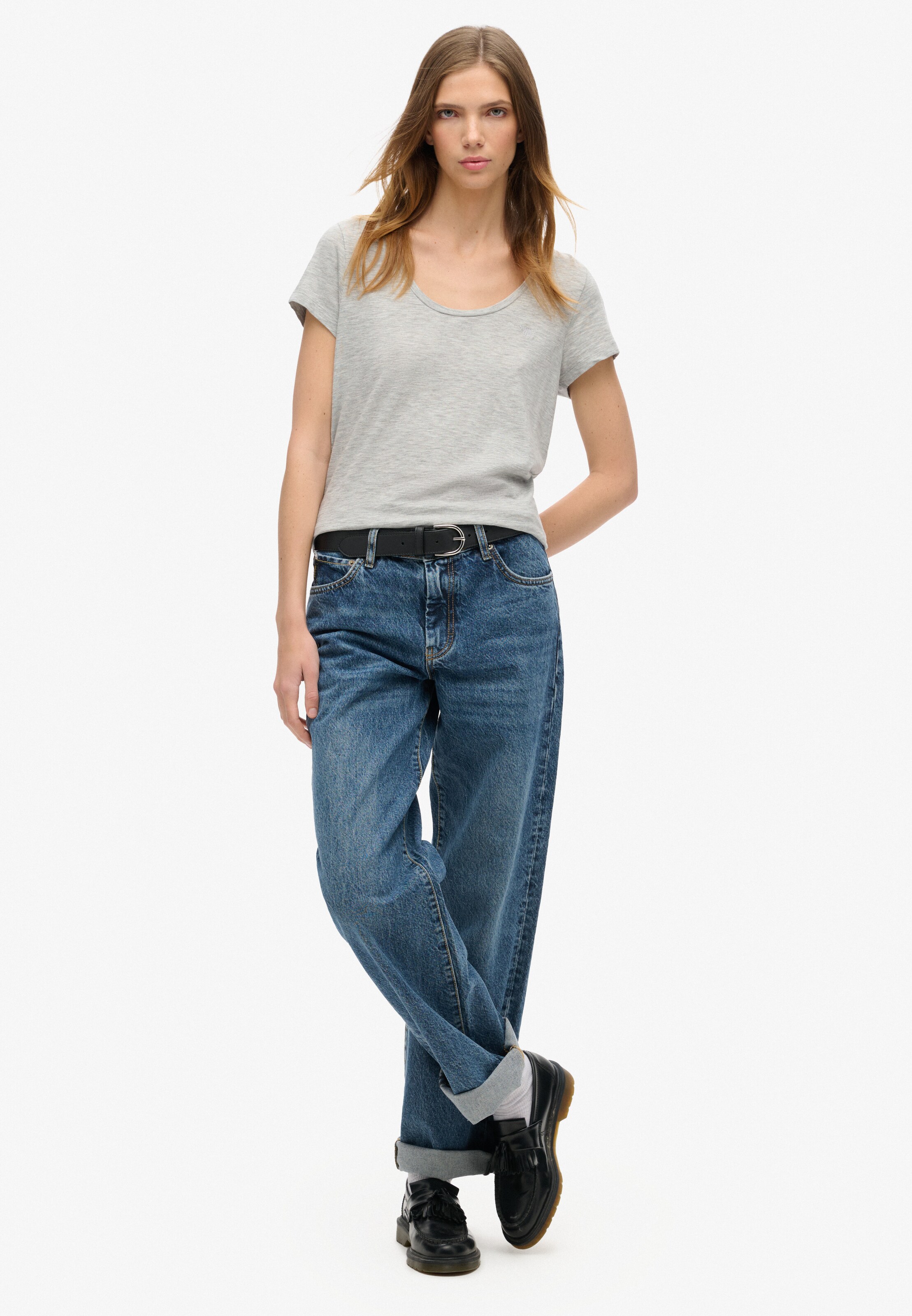 Superdry Tričko - Sivá