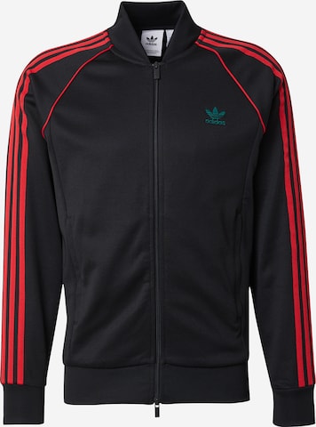 ADIDAS ORIGINALS Кофта на молнии 'Adicolor Classics Sst' в Черный: спереди