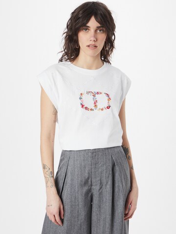 T-shirt Twinset en blanc : devant