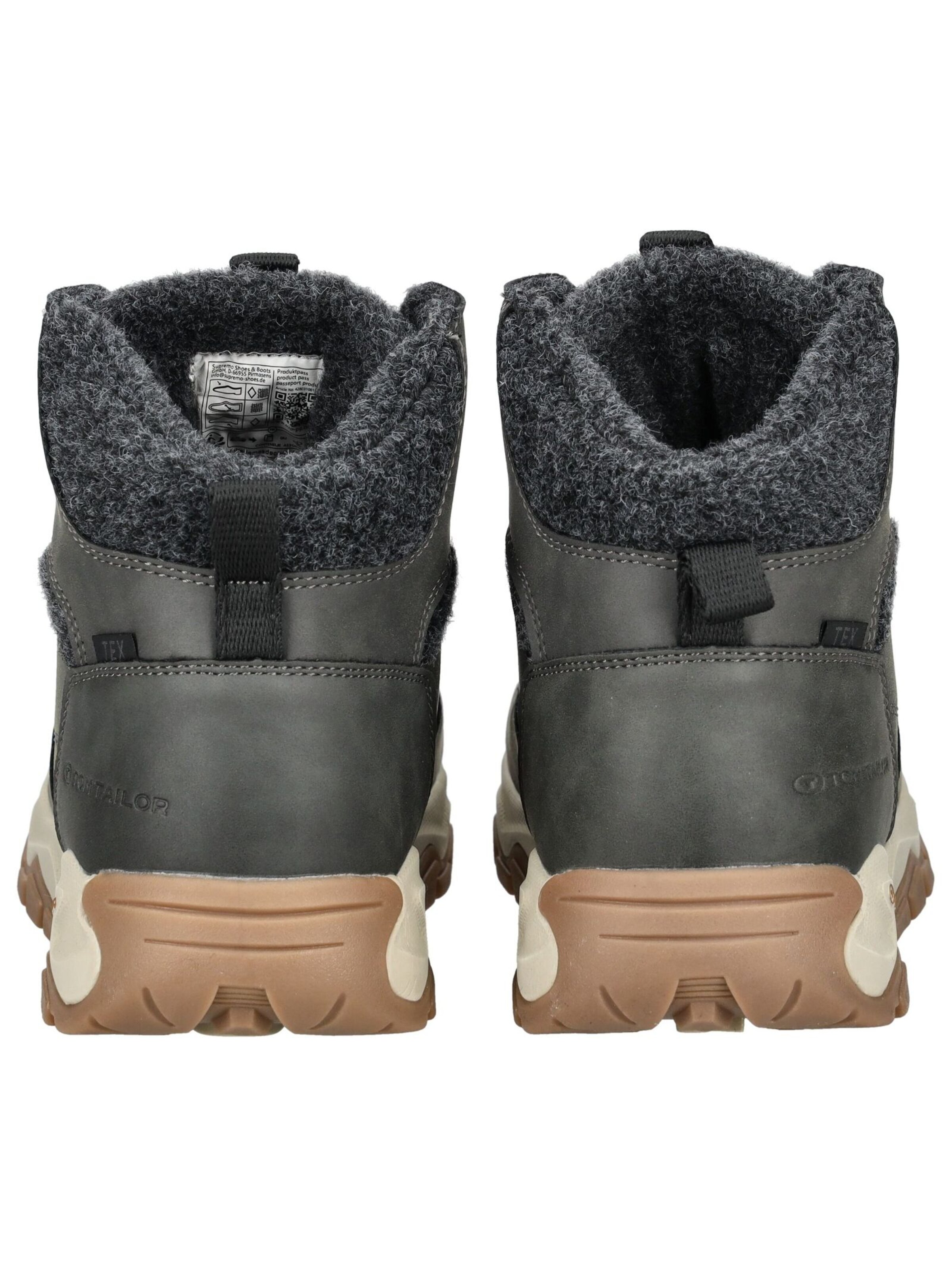 Boots stringati di TOM TAILOR in grigio