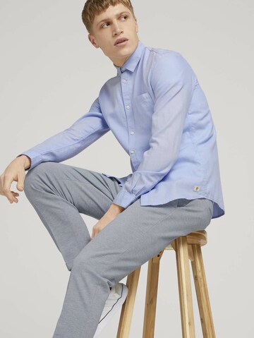 TOM TAILOR DENIM Regular fit Overhemd 'Faux' in Blauw