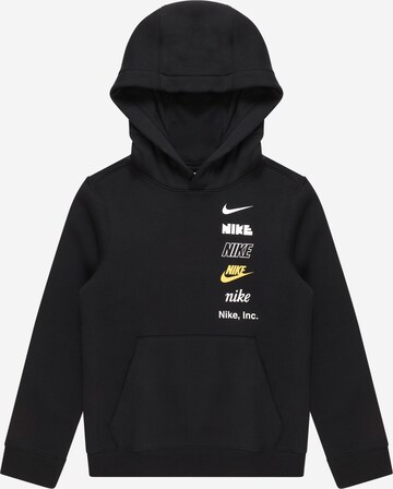 Nike SportswearSweater majica - crna boja: prednji dio