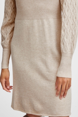 b.young Knitted dress 'Nonina' in Beige