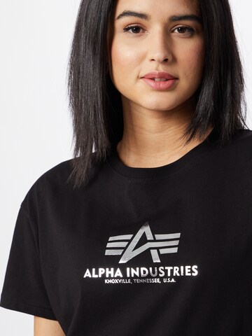 ALPHA INDUSTRIES Тениска в черно