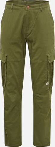 Regular Pantalon cargo BLEND en vert : devant