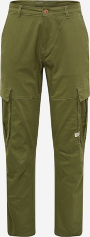 BLEND Regular Cargo Pants in Green: front