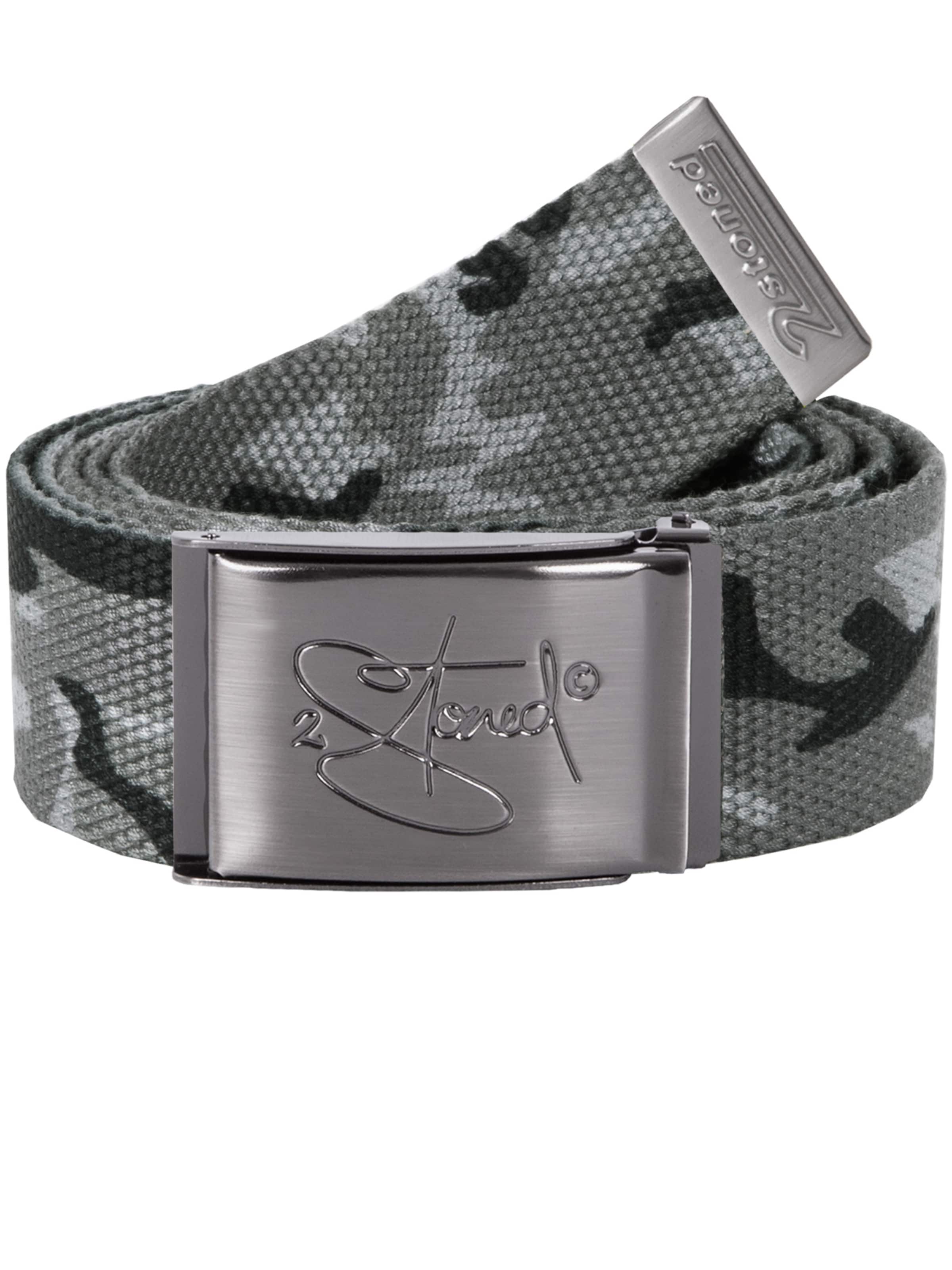 2Stoned Belt 'Classic Matt Bottle-Opener' in Grey: front