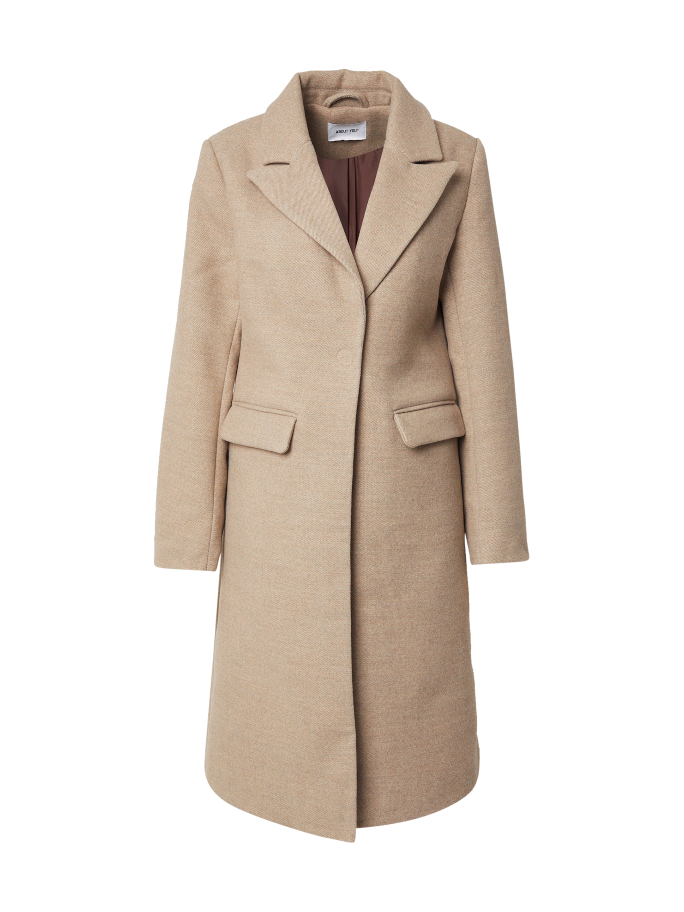 Palton de primăvară-toamnă 'Constance' de la ABOUT YOU pe maro: față