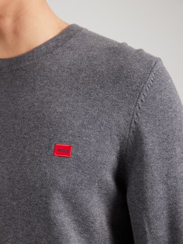 HUGO Pullover 'San Cassius' in Grau