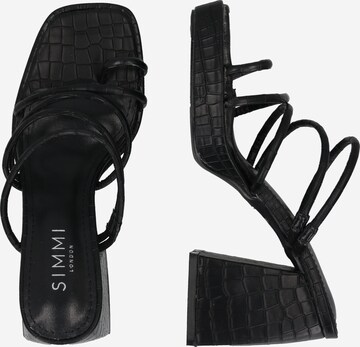 Simmi London T-Bar Sandals 'KELLIE' in Black