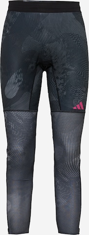 Skinny Pantaloni sportivi 'Adizero Saturday Long' di ADIDAS PERFORMANCE in nero: frontale