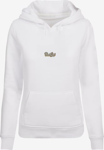 Felpa 'BadGirl Bang' di Mister Tee in bianco: frontale