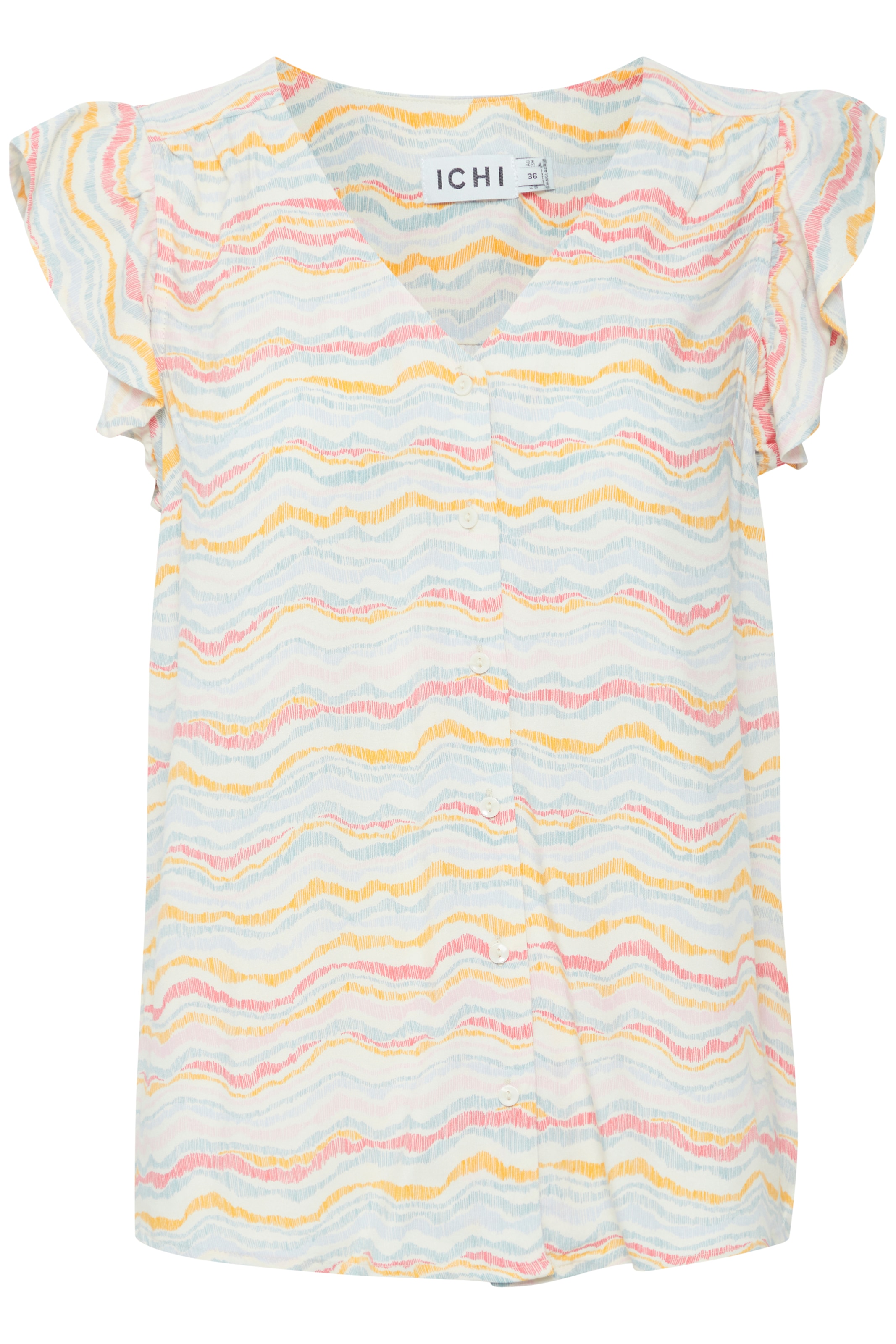 ICHI - Blusa 'VERA' em mistura de cores: frente