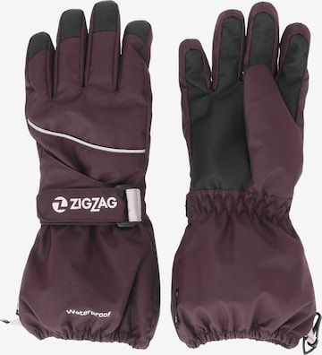 ZigZag Athletic Gloves 'Shildon' in Purple: front