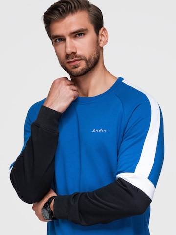 Sweat-shirt Ombre en bleu