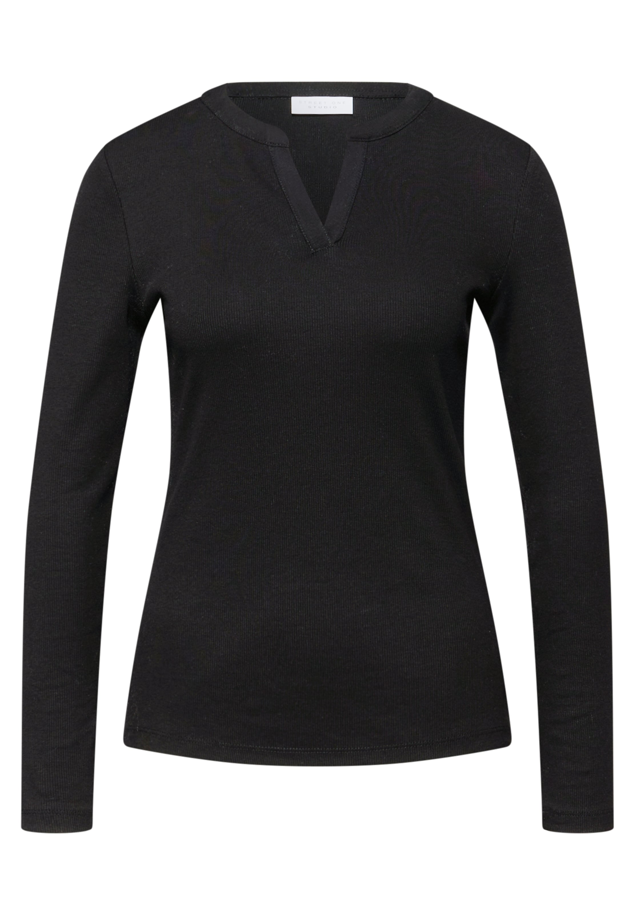 Street One Studio Shirt in Black: front