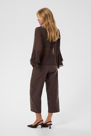 Chemisier 'CRFlouncy' Cream en marron