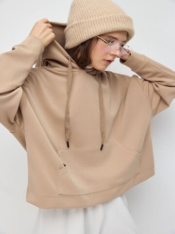 Sweat-shirt No Matter What en beige