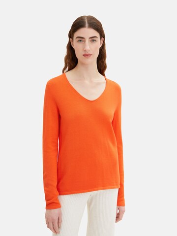 Pullover di TOM TAILOR in arancione: frontale