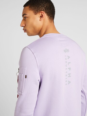 ALPHA INDUSTRIES Sweatshirt in Purple