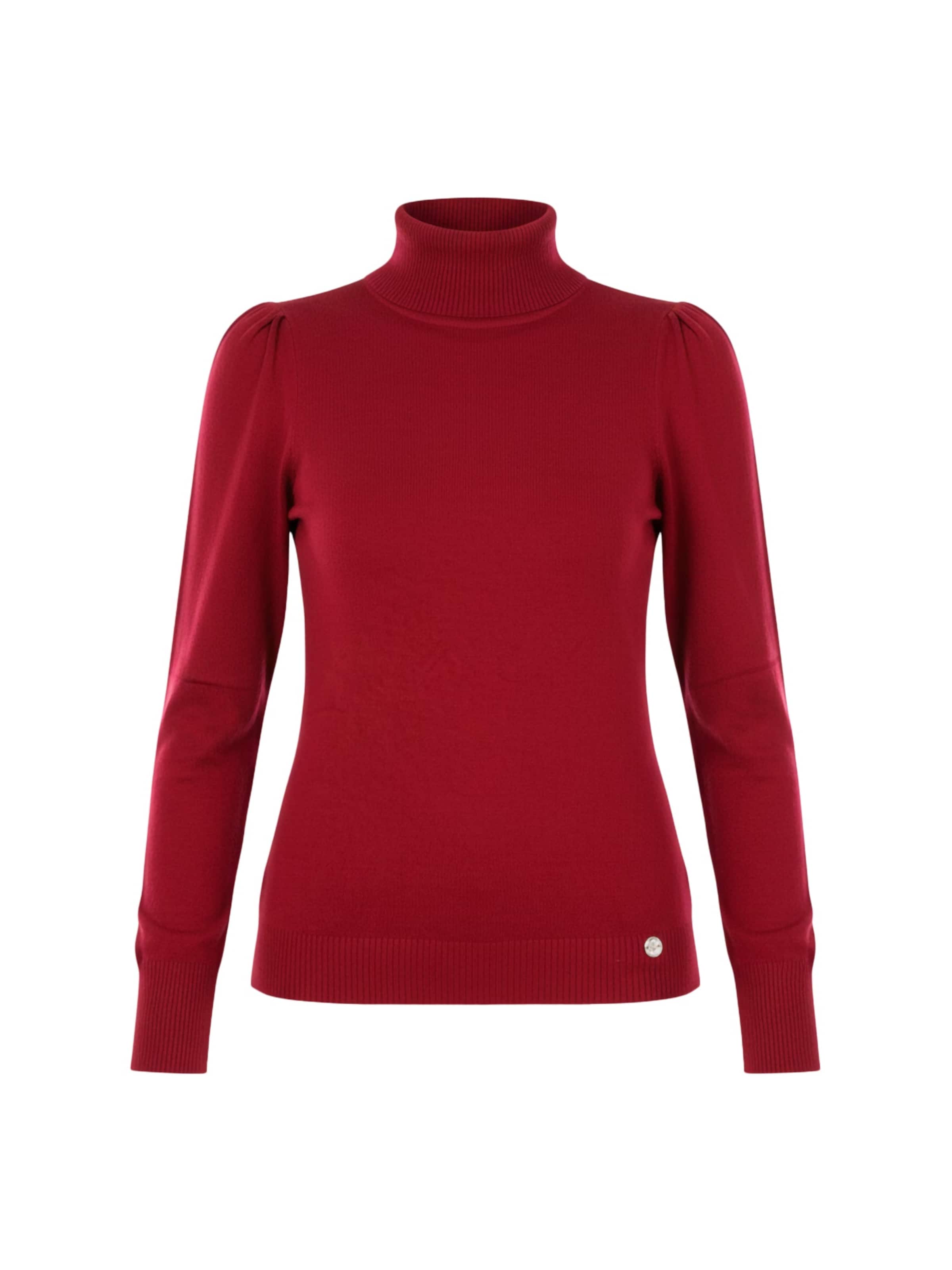 Yes Zee Trui 'Maglia' in de kleur Donkerrood, Productweergave