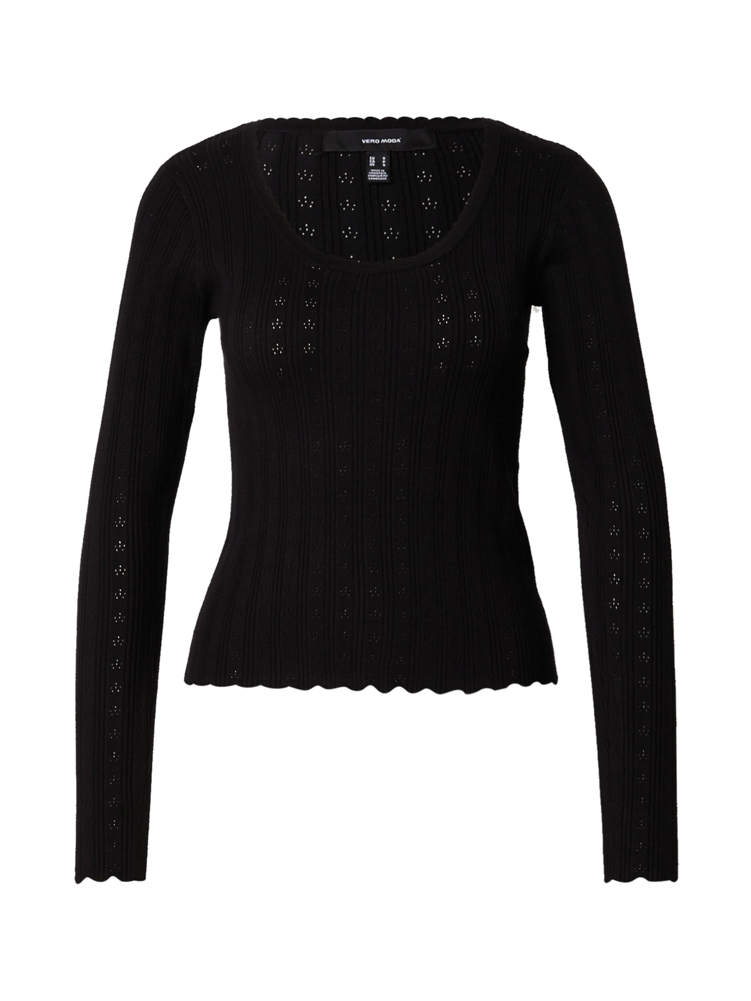 VERO MODA Свитер 'VMWillow' в Черный: спереди