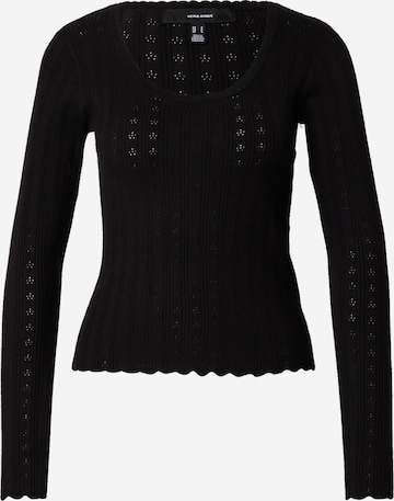 VERO MODA Sweater 'VMWillow' in Black: front