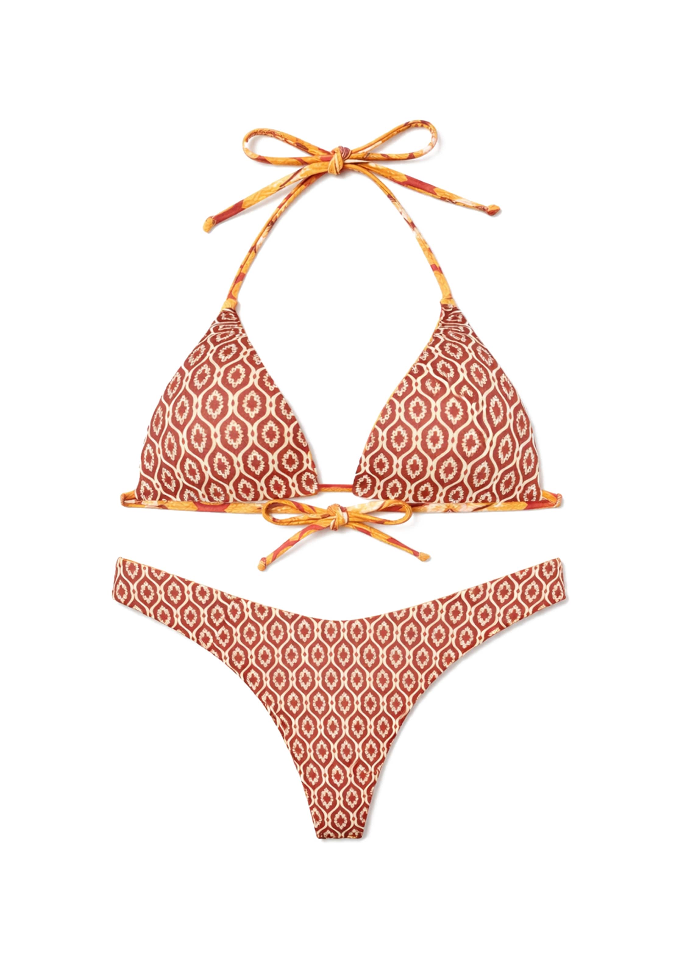 Gisela Triangel Bikini in Geel: voorkant