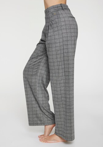 LASCANA - Loosefit Pantalón plisado en gris