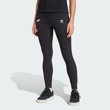 Skinny Leggings ADIDAS PERFORMANCE en noir : devant