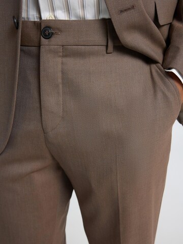 Coupe slim Pantalon à plis 'SLHNeil' SELECTED en vert