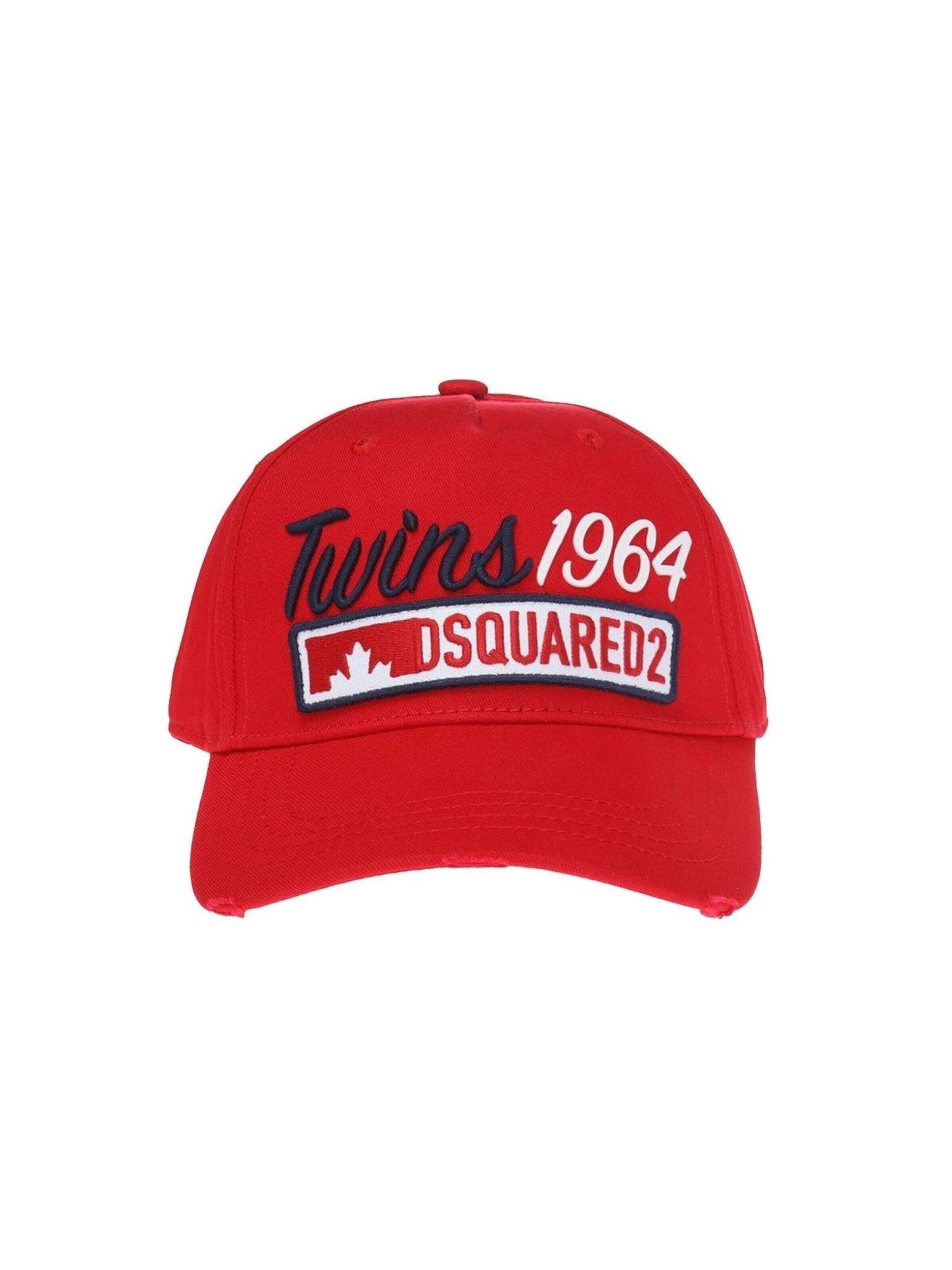 Casquette 'Baseball Cap - BCM0169' DSQUARED2 en rouge : devant