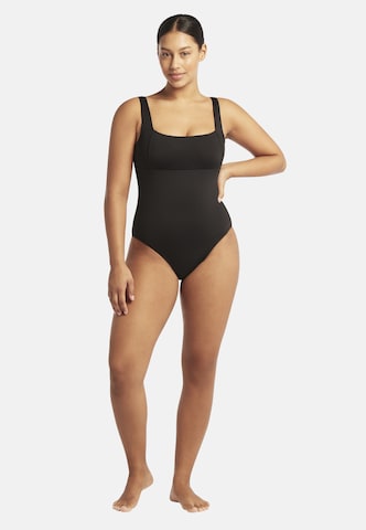 SEA LEVEL Balconette Badeanzug 'Essentials' in Schwarz