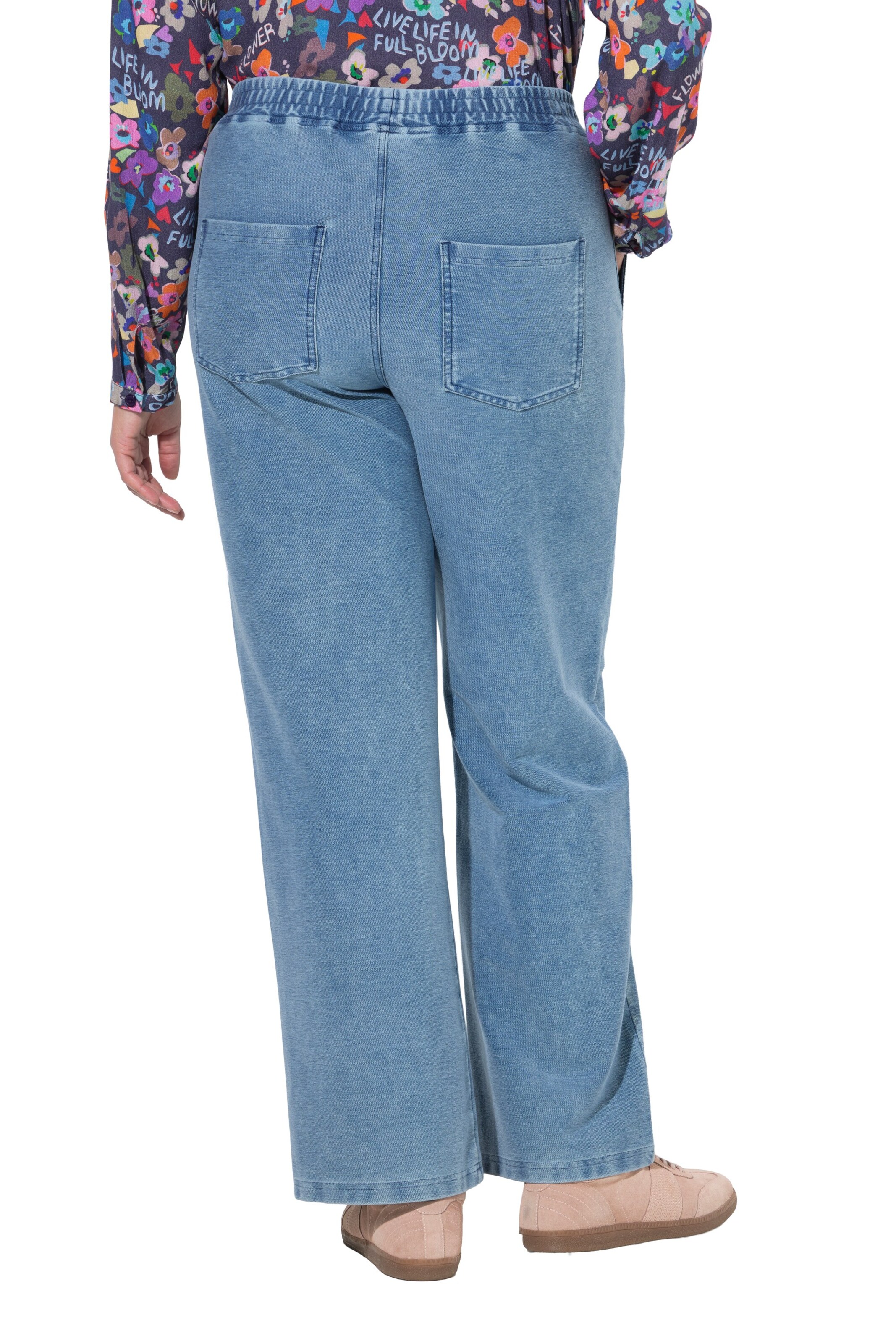 Angel of Style Wide Leg Jeans in Blau