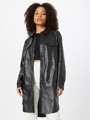 FREAKY NATION Between-Seasons Coat in Black: front