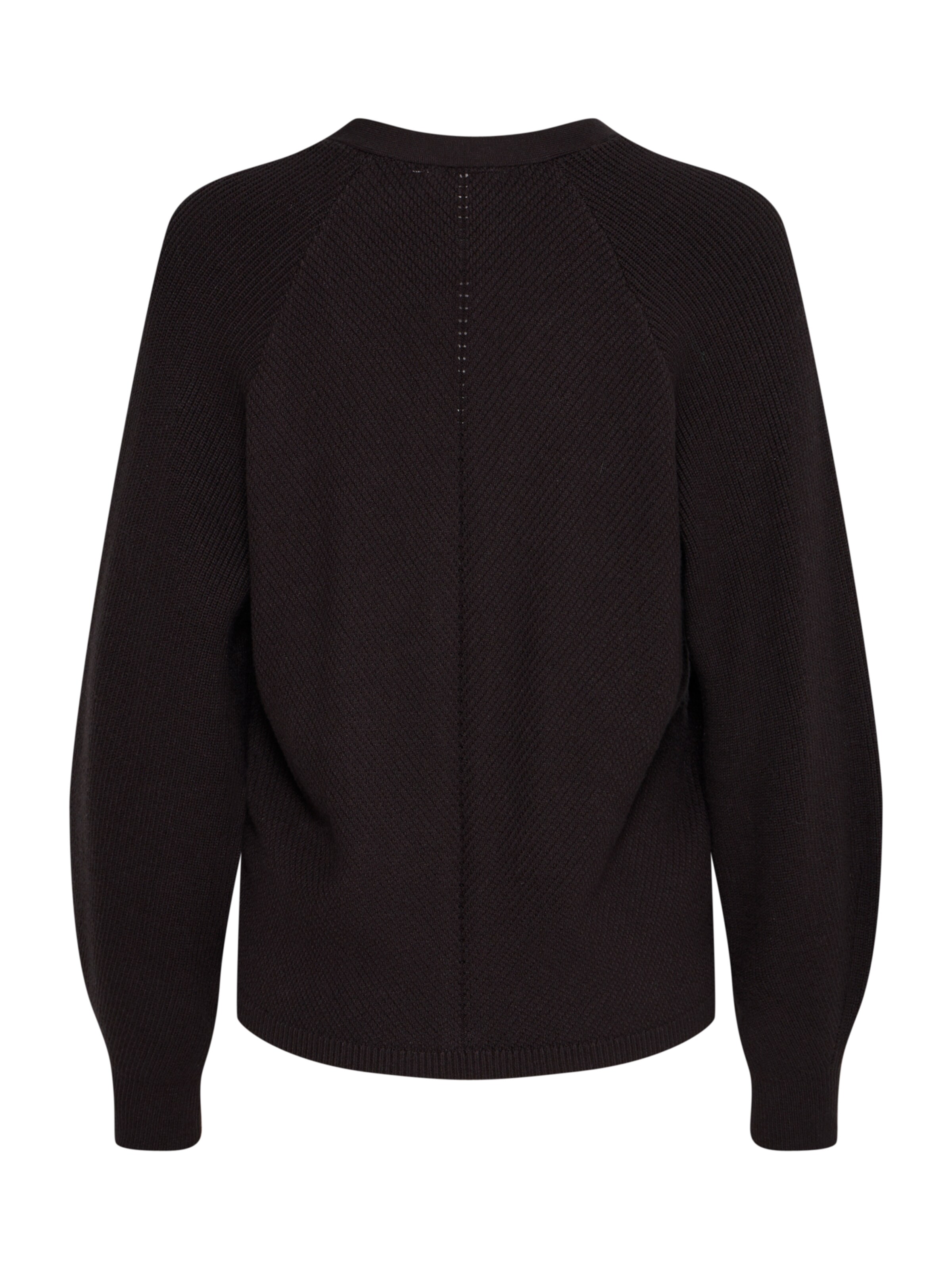 ICHI Πλεκτή ζακέτα 'IH Boston' σε μαύρο