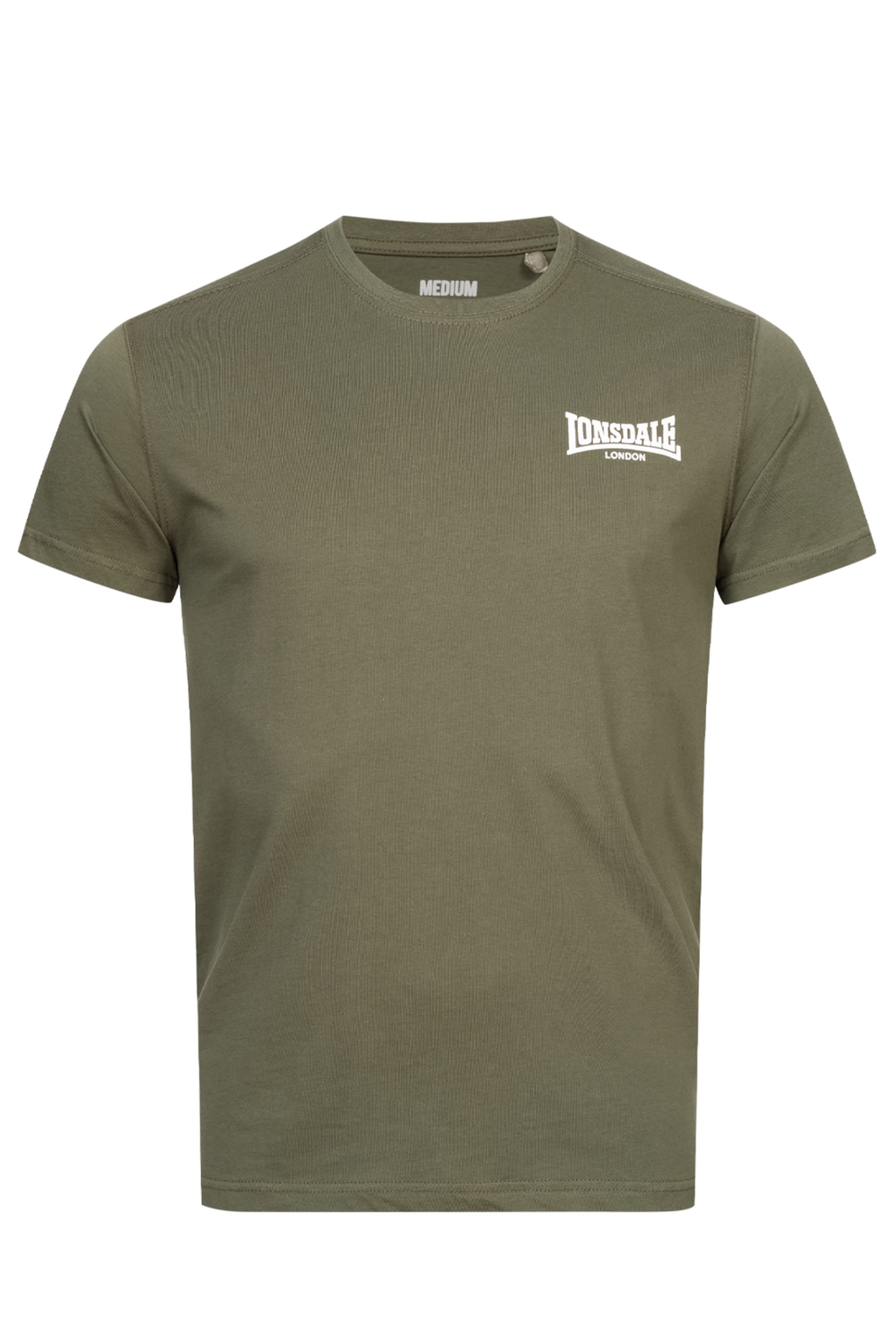 LONSDALE T-Shirt 'Elmdon' in Grün: Vorderseite