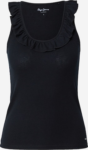 Pepe Jeans - Top 'Dorina' en negro: frente