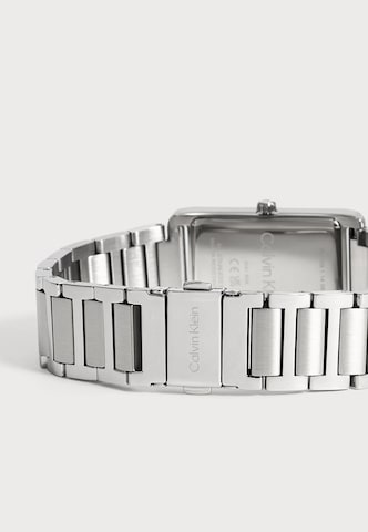 Calvin Klein Analogna ura 'DAPPER' | srebrna barva: zadnja stran