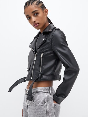 Pull&Bear Prechodná bunda - Čierna