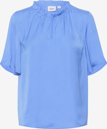 SAINT TROPEZ Blouse 'Briana' in Blauw: voorkant