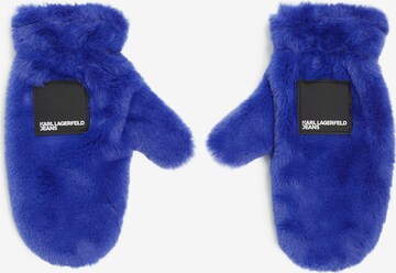 KARL LAGERFELD JEANS Μονοκόμματα γάντια σε μπλε: μπροστά