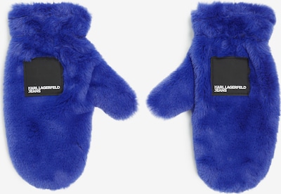 KARL LAGERFELD JEANS Mittens in Blue / Black / White, Item view