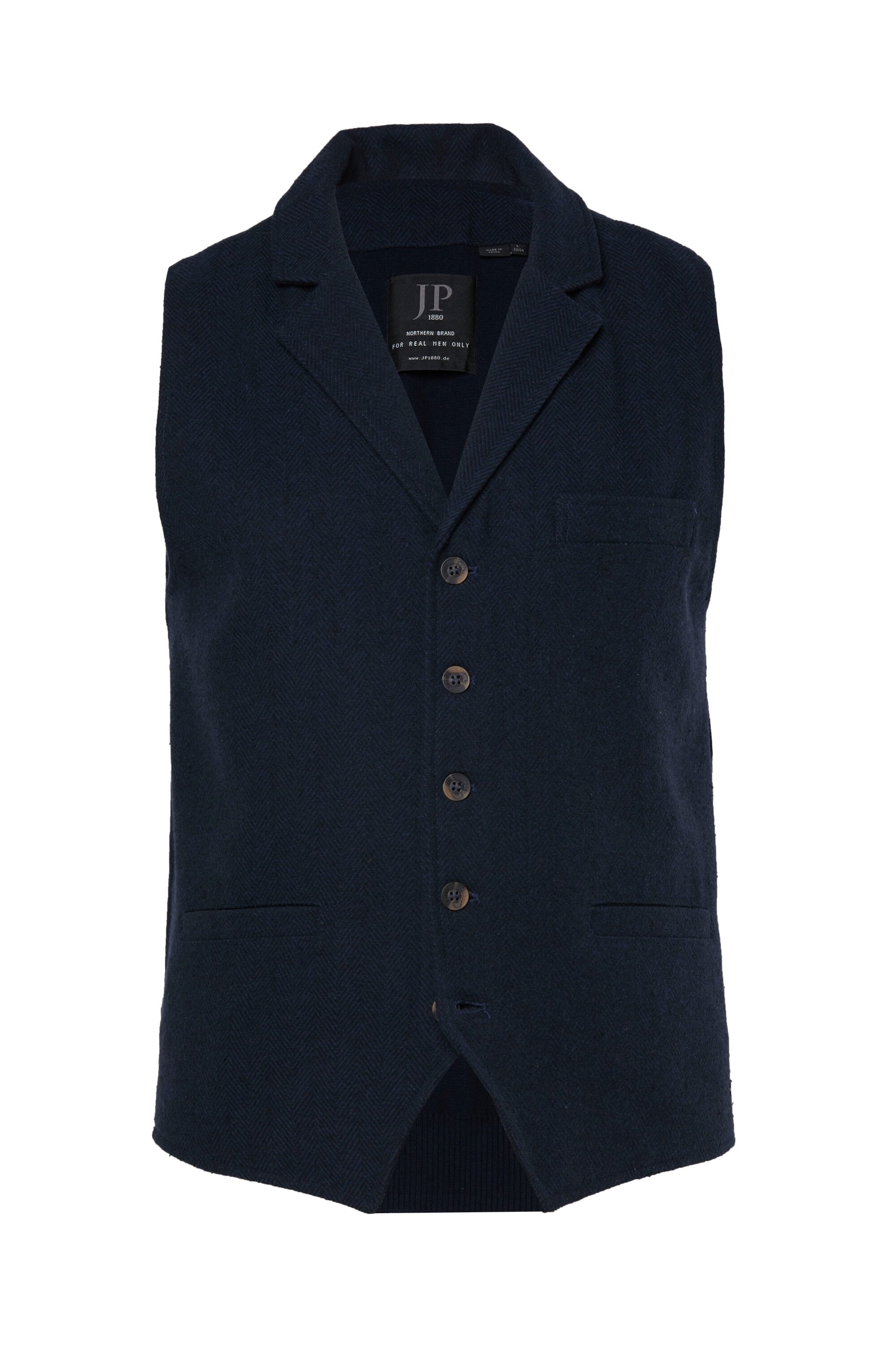 JP1880 Vest in Blue: front